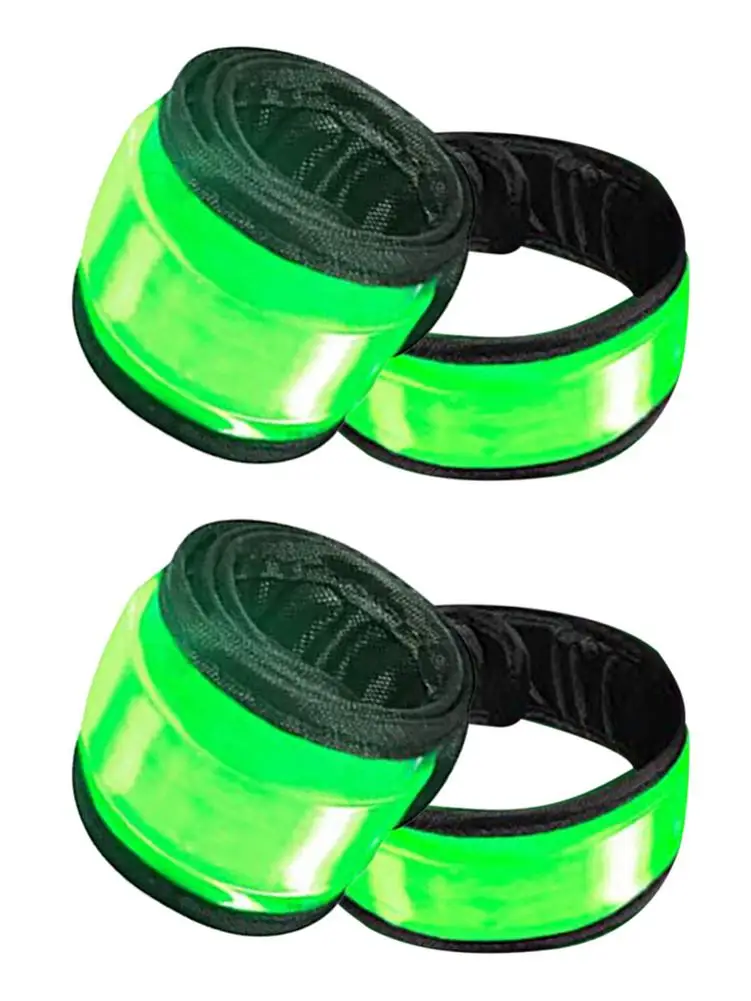 

4pcs Night Walking Reflective Bands Safety Reflector Straps Tape Wristband Ankle Leg Straps Reflector Warning Tape For Night