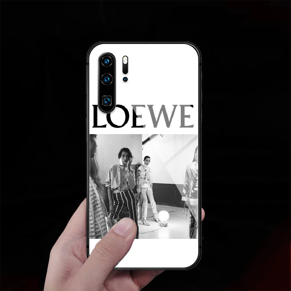

Luxury Brand Spanish Tempered Glass Phone Case Cover For Huawei P Nova Mate 5T 20 30 40 Pro Lite Smart 2019 2021 Tpu Prime