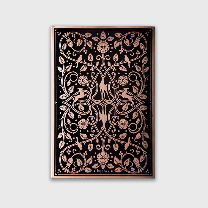 Original BYEARS Bukhara Metal Tide Notebook B5 / Creative Drawing Blank Gift Limited Production 1PCS |