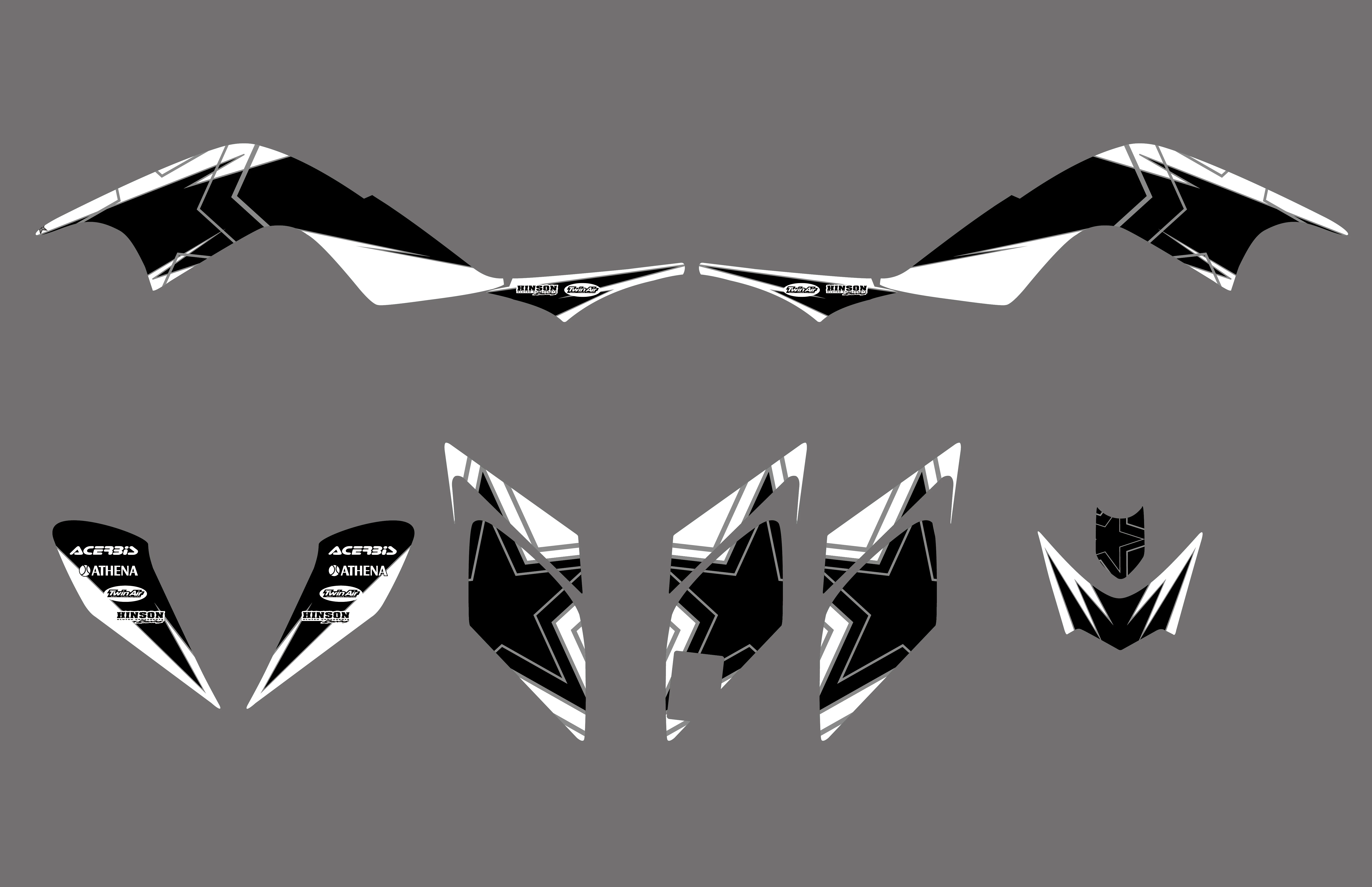 Стильные наклейки для команды графические наборы Yamaha RAPTOR 700 ATV 2006 2007 2008 2009 2010 2011 2012