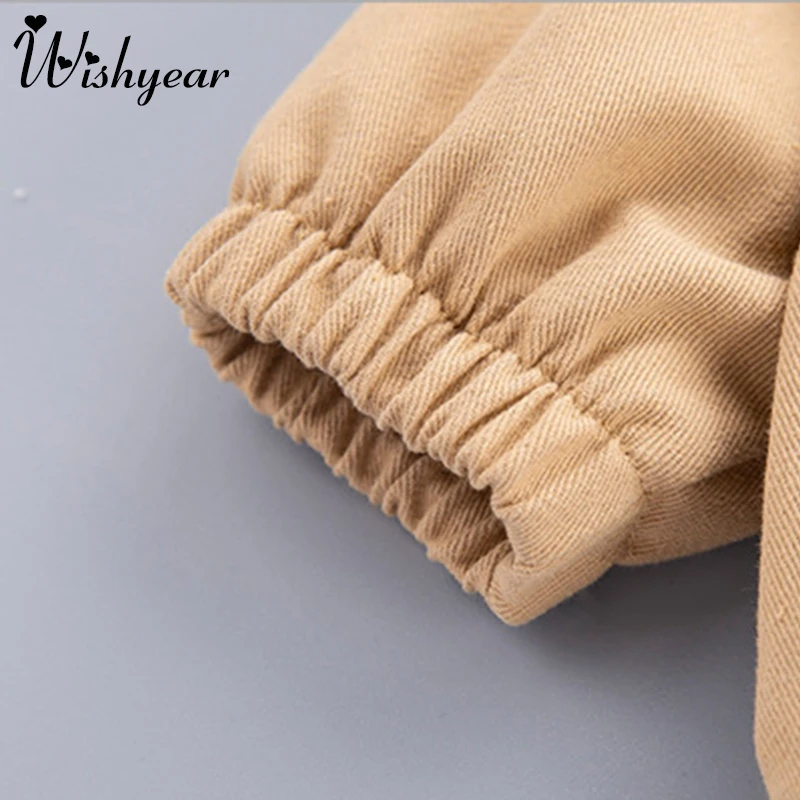 

Wishyear New Boys Long Sleeve Zipper Jacket + Pant Sports Suit For Kids Sets In Children's Letter Pocket Fashion Two Piece Suits