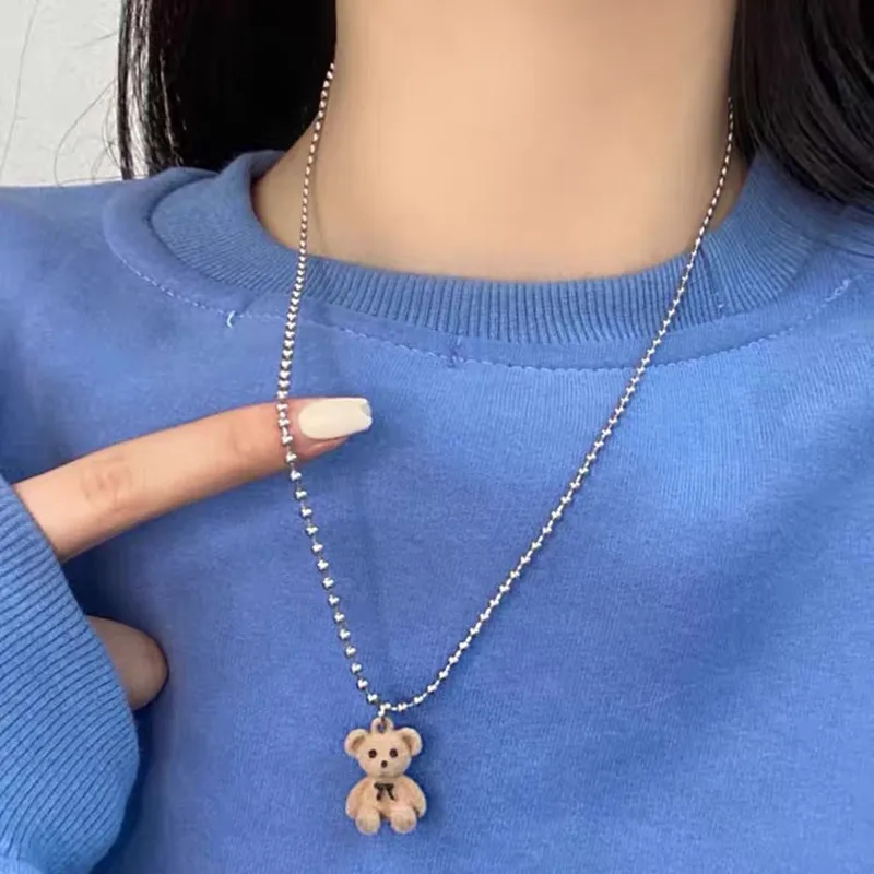 Плюшевая Мишка с подвеской в Корейском стиле для женщин и девушек мультяшное