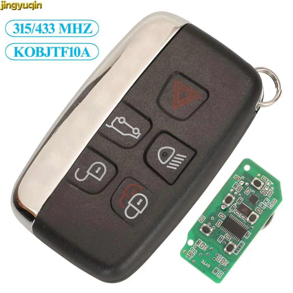 

Jingyuqin Remote Car Key Fob Control 315/433MHZ For Land Rover Range Rover Evoque Sport Jaguar F-Type XE XJ XF XK KOBJTF10A 5B