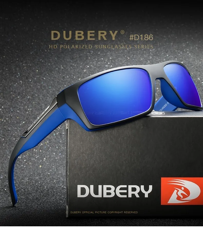 DUBERY солнцезащитные очки для мужчин и женщин поляризованные UV400 Высокое качество квадратные винтажные вождения спортивные Ретро солнцезащитные очки зеркальные Роскошные брендовые