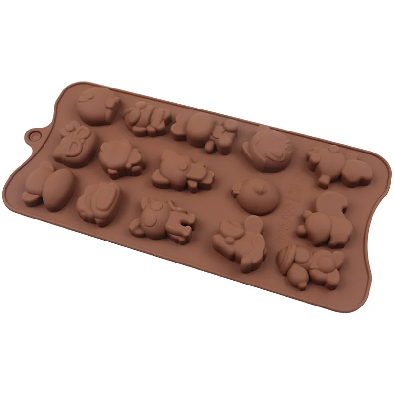 15 животных Деньги искусственная вощина печенья шоколадная форма печенье формы