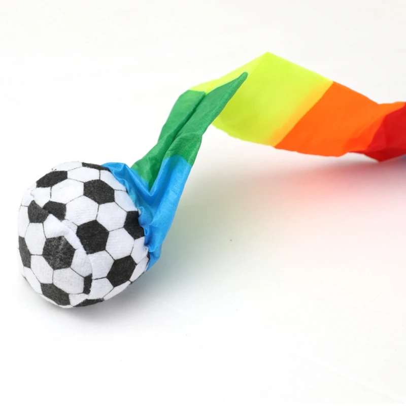Bola de meteorito de cola de arco&iacute;ris para ni&ntilde;os, juguete sensorial de entrenamiento escolar, pelota para atrapar al aire libre-2