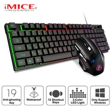 Gaming keyboard and Mouse Wired keyboard backlight keyboard Russian Spanish Gamer kit Silent Gaming Mouse Set forPC Laptop
