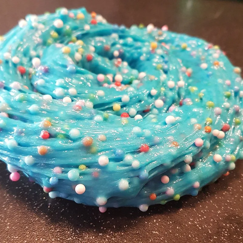 Пушистые шарики из пенопласта клеевые бусины шармы для слизи игрушки антистресс