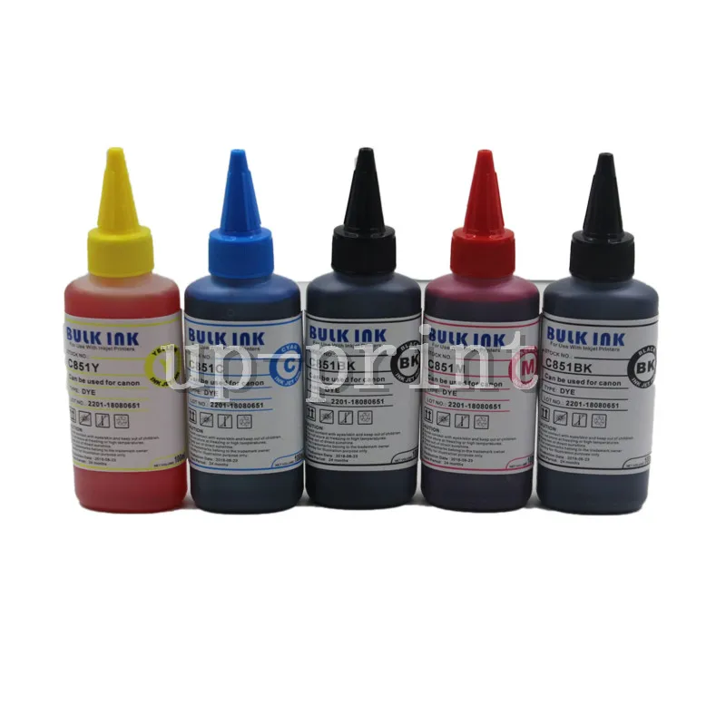 UP 5colors 100ml Universal use ink Compatible Dye Ink kit Replacement For HP for Canon Brother Epson Printer refill | Компьютеры и