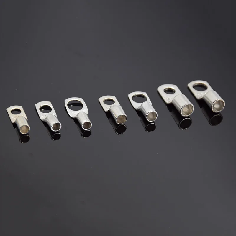 10 шт. клеммы с отверстием для болта из луженой меди батарей M6/M8 обжимные разъемы