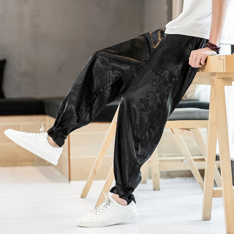 

Harajuku Style Men Haren Pants Vintage Jogging Pants Male 2021 Summer Loose Casual Trousers Mens Sweatpants New Large Size M-5XL