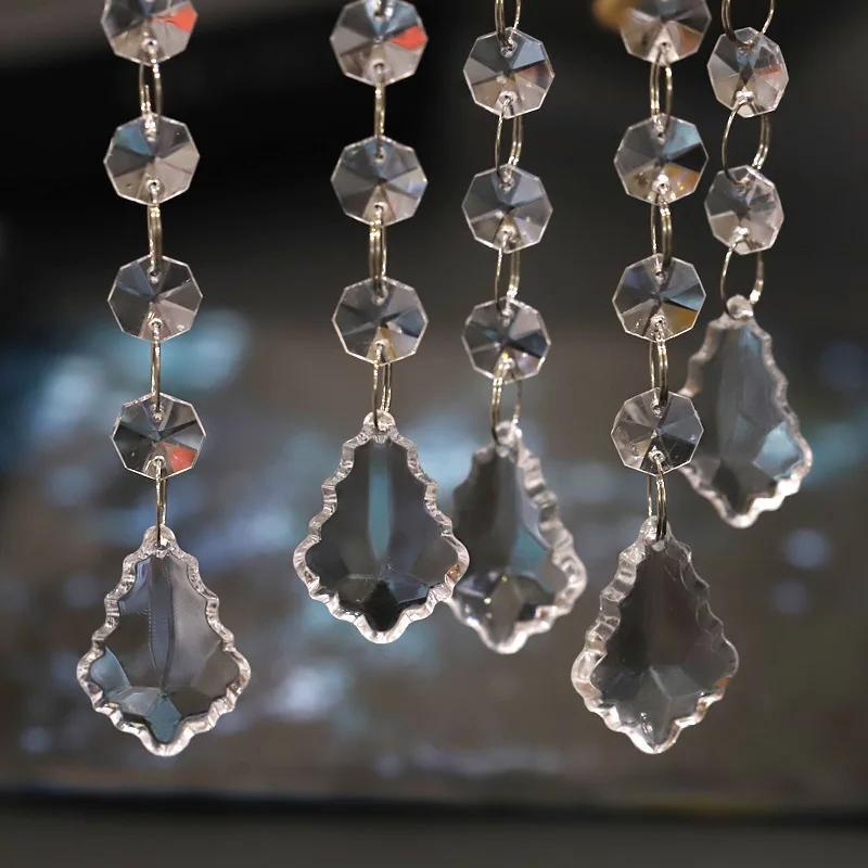 5 шт. занавес с акриловыми бусинами подвеска в виде кленового листа декор для