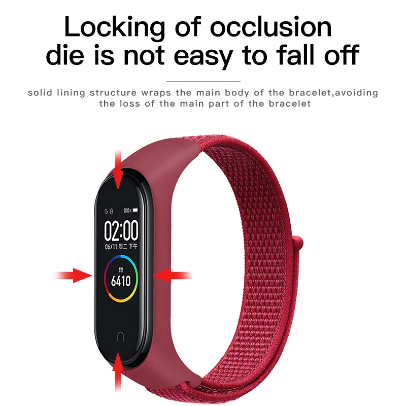 IONCT нейлоновый браслет для mi Группа 4 спортивного стиля с correa pulsera ремень для Xiaomi mi band 3 ремешок mi Группа 4 Global Smart аксессуары