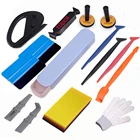 EHDIS виниловая пленка, набор инструментов для автомобиля, автомобильные аксессуары, углеродное волокно, наклейка, пленка, магнитные держатели, авто окно, оттенок, Ракель, нож для резки