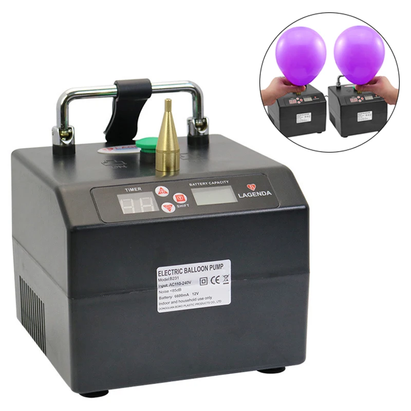 

Электрический насос для надувания воздушных шаров с длинной полосой, автоматический насос с двойным воздушным шаром, 5 дюймов