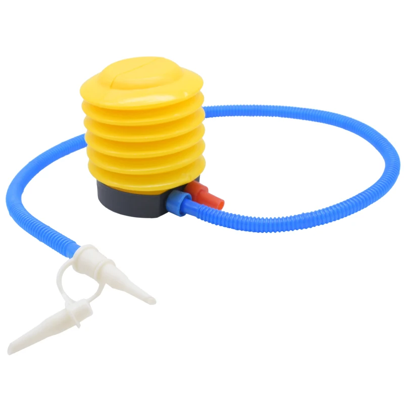 Насос воздушный пластиковый надувной с ножным насосом кольцо-поплавок для