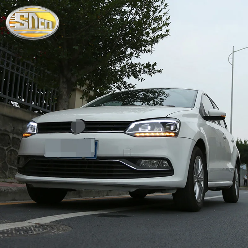 

SNCN Car Styling LED Headlight Assembly For Volkswagen Polo 2009 - 2018 2019 Sequential Turn Signal Lamp LED DRL Head Lamp