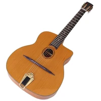 orange classic head solid red cedar wood top django acoustic guitar jango folk guitar 41 inch glossy 6 strings 4 8cm upper nut