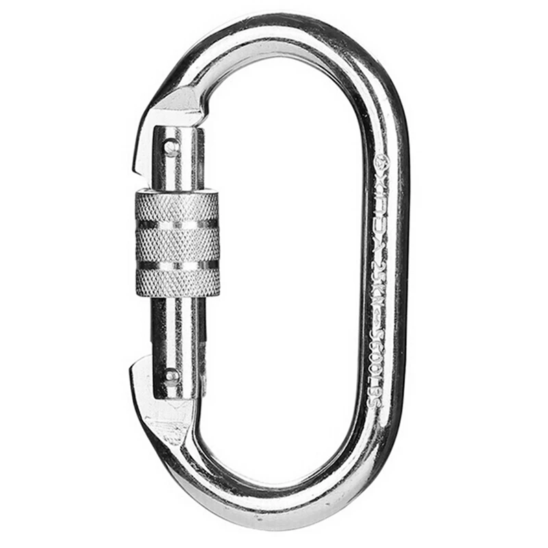 1 pcs o shape 25kn safety buckle rock carabiner 1 pcs 8 shape descender rock climbing carabiners downhill ring free global shipping