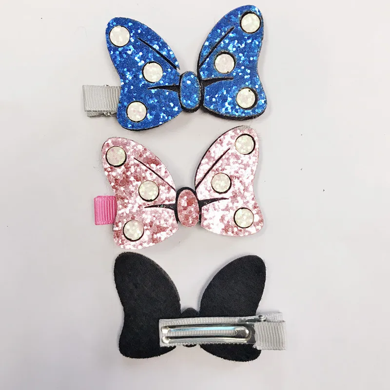 6 шт./лот заколки для волос с ушками Микки Мауса девочек подарок на день рождения