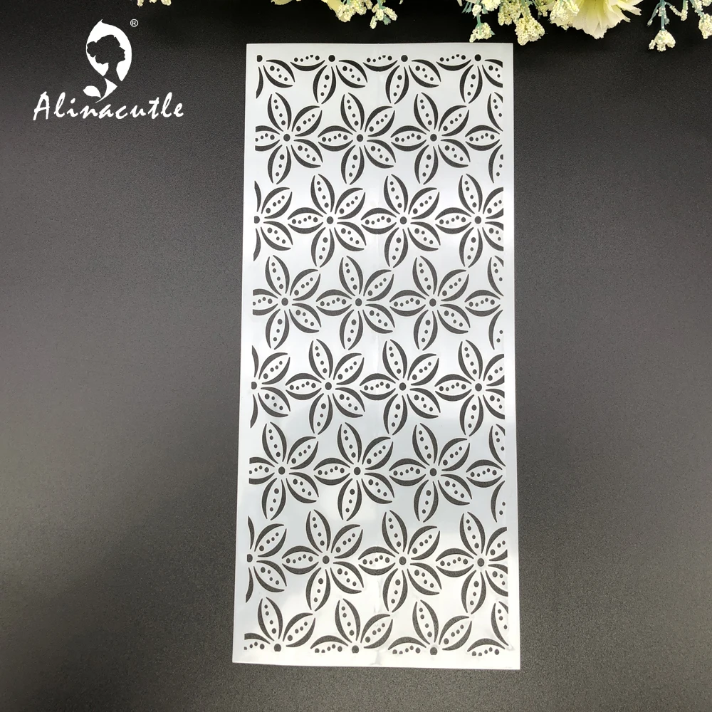 Цветок Slimline ПЭТ трафареты для краски раскраска скрапбукинга тиснильный альбом