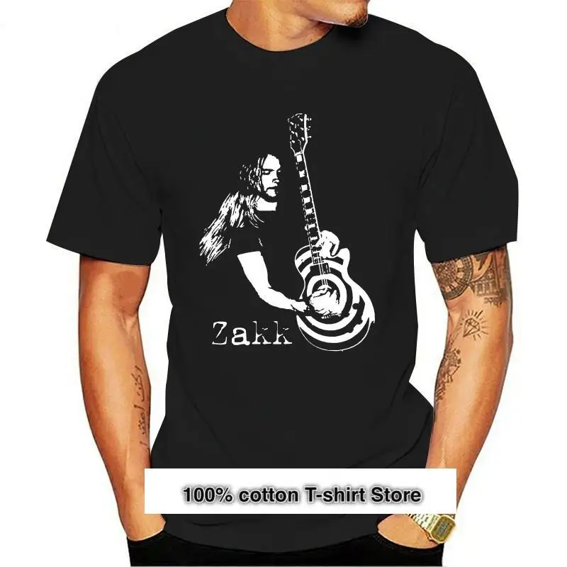 

Новый Zakk Wylde стиль винтажная рука камеры T impresos гитара Рок Блюз Sm-5Xlg Blk Camiseta extragrande