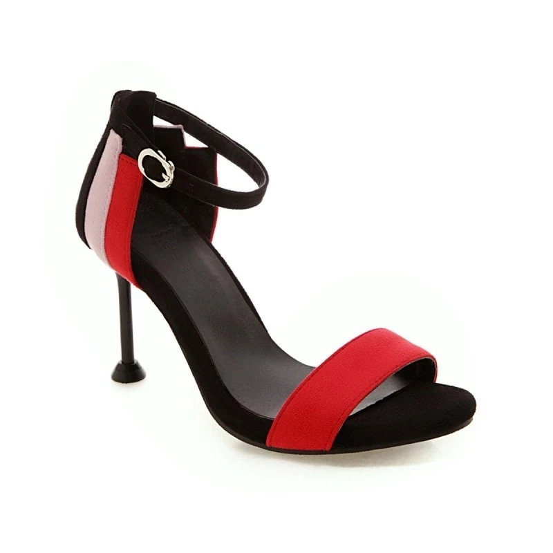 Сандалии женские на высоком каблуке Босоножки с открытым носком туфли тонком