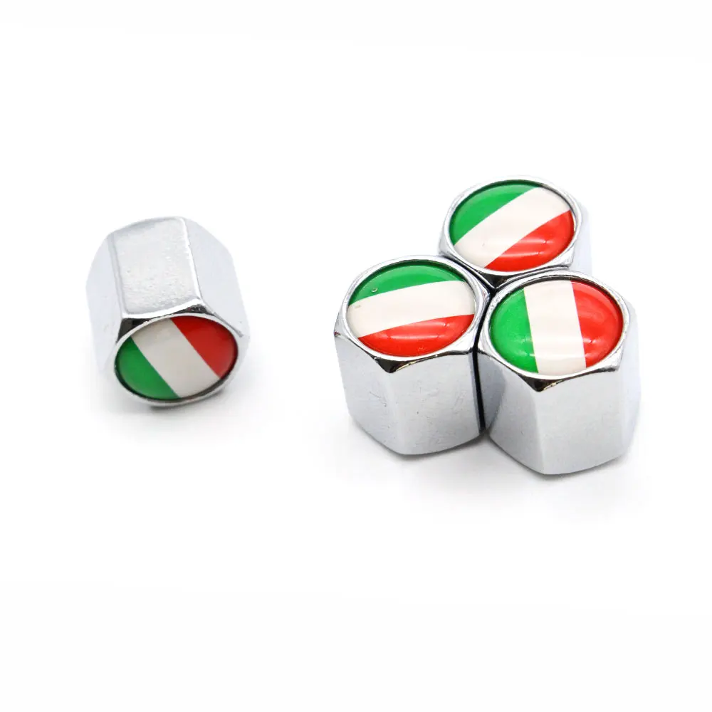 4 шт./компл. колпачки воздушных клапанов из цинкового сплава в стиле флага