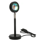 Классическая атмосфера, светодиодный ночник, Радужный закат, проектор, лампа для дома, кофе, магазин, фон, настенное украшение, USB, настольная лампа