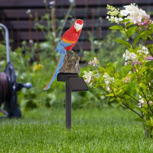 Parrot/Owl/Cat Solar Light Solar Power LED Lawn Light Outdoor Waterproof Garden Landscape Lamp Home Garden Decor 5