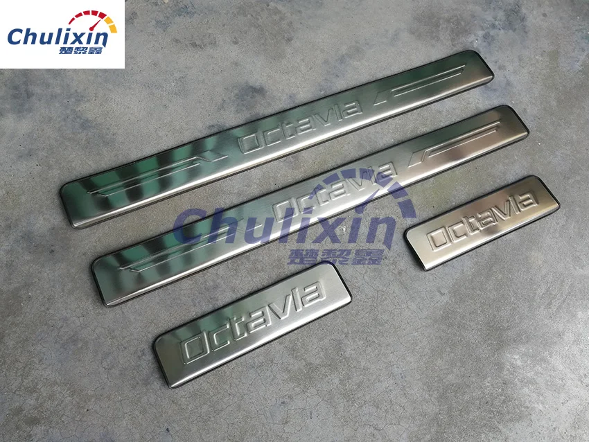 Нержавеющая сталь Накладка на порог 4 шт./компл. аксессуары для автомобиля 2007 2012