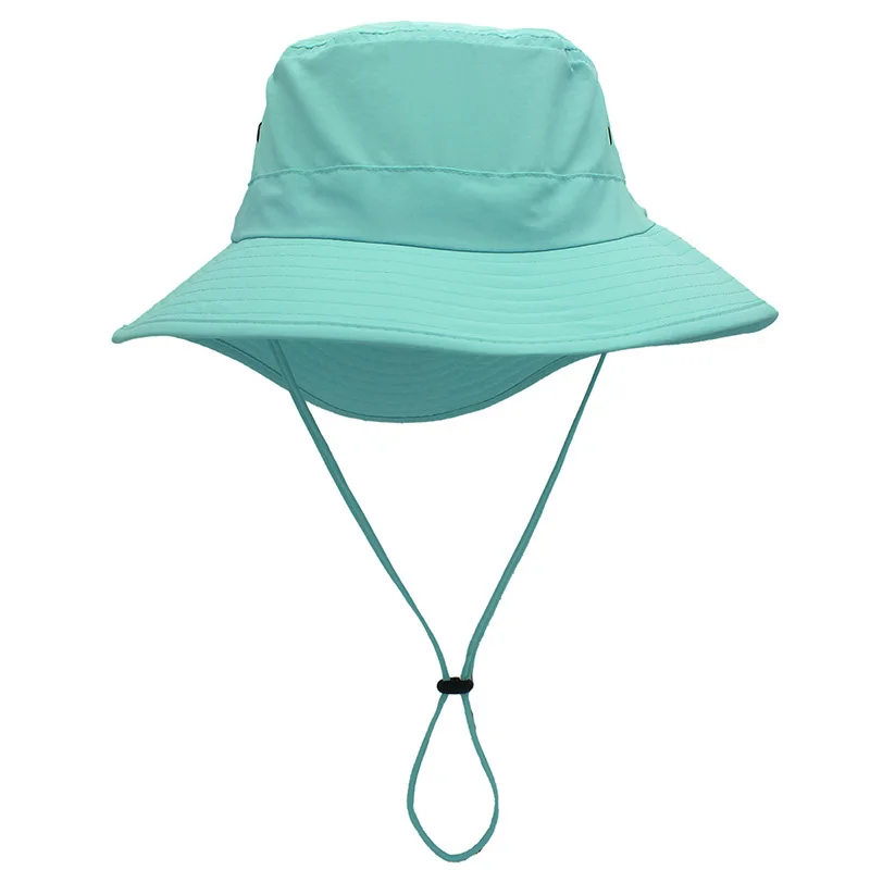

2020 New Boonie Bucket Hat Men Women Summer Sun Protection Fisherman Hat With Wide Brim Breathable Polyester Hiking Fishing Cap