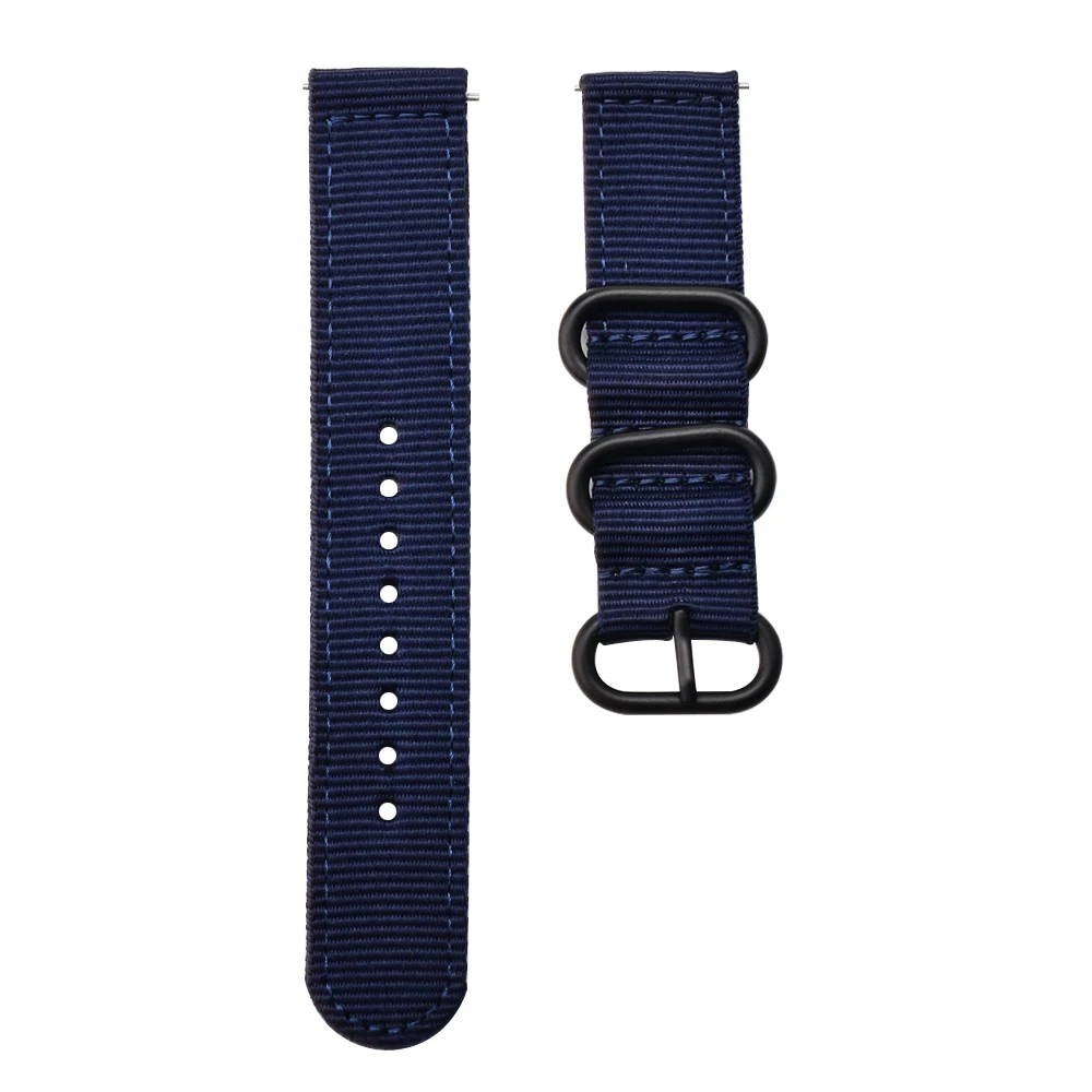 20 мм нейлон Спортивный Amazfit ремешок Bip для Amazfit Bip Garmin Vivoactive3 22 мм быстросъемный браслет для samsung Galaxy Watch 46 мм