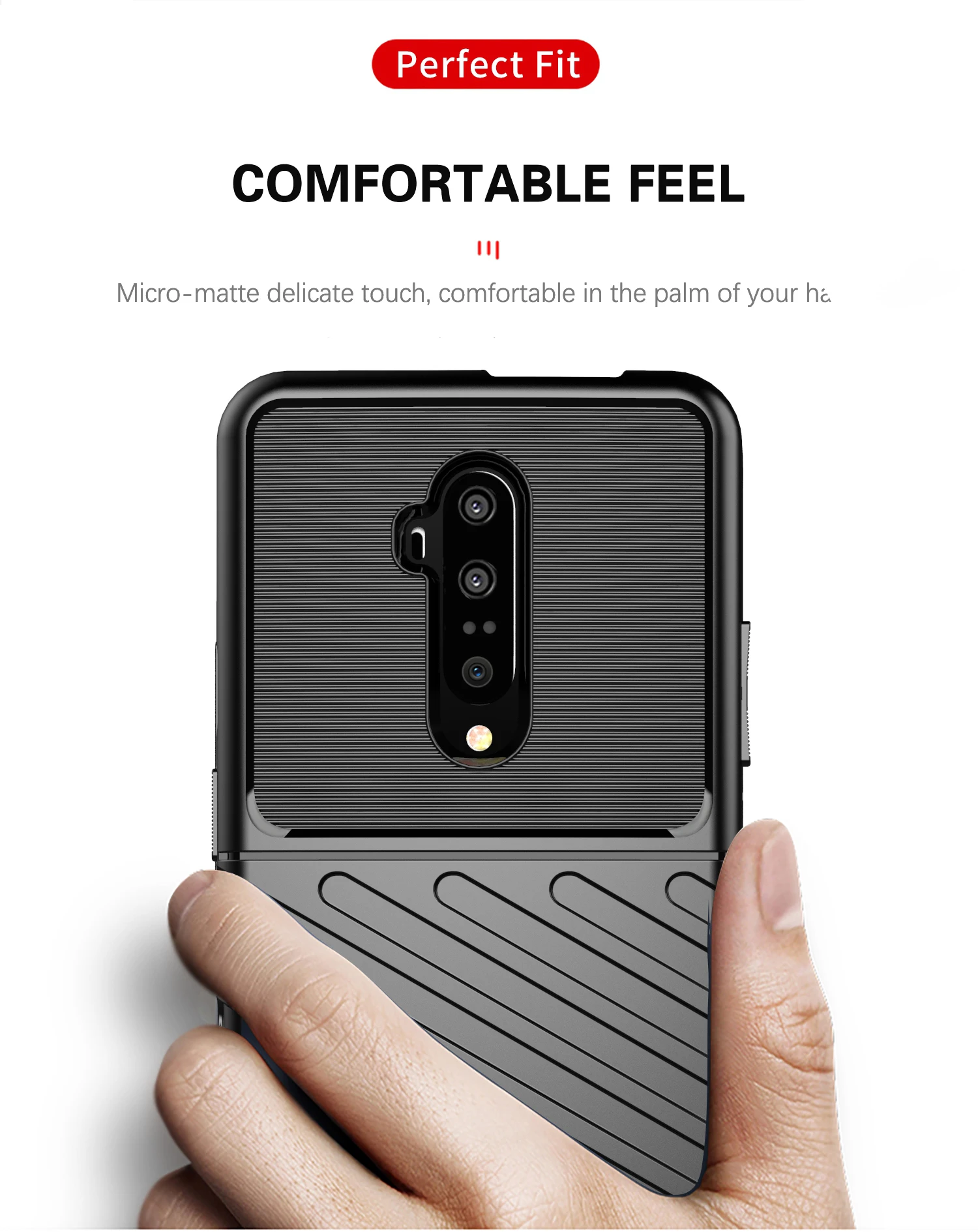 Чехол для Oneplus One Plus 1 + 7T Pro чехол Ripple Feel мягкий силиконовый резиновый