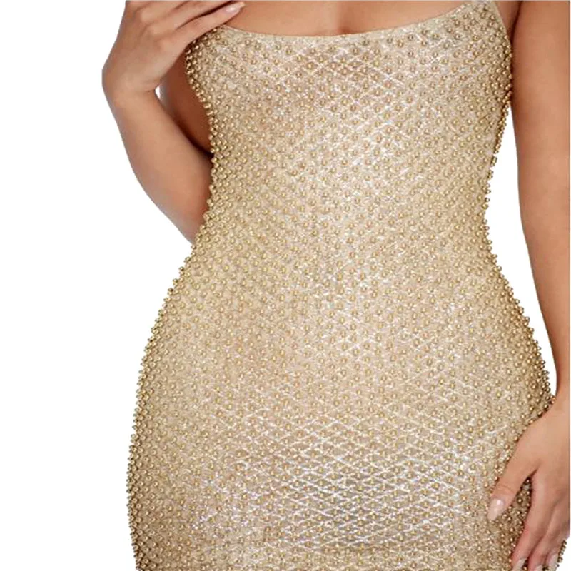 

High Quality Sexy Bodycon Mini Dress Gold Silver Black Sleeveless Slip Fashion Club Party Dress Summer Dress Women