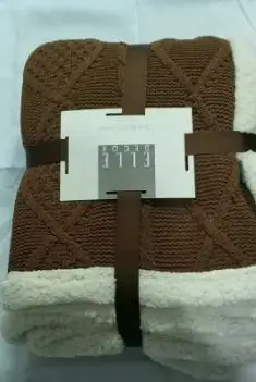 150*200 см, одеяло из овечьей шерсти, Двухслойное, шерпа, плюшевое, флисовое, пледы для кровати, дивана, вязание, Мантас, пледы, одеяло s, покрывало - Цвет: Coffee