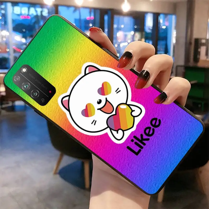 

Dabieshu Likee Cute cartoon cat love heart Painted Phone Case for Huawei Honor 30 20 10 9 8 8x 8c v30 Lite view pro