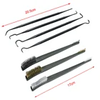 Нейлоновая 7 шт.компл. (3 шт. стальная проволочная щетка + 4 шт. нейлоновая щетка) стальная проволока щетка для чистки инструмента Универсальный пистолет Тактическая Винтовка