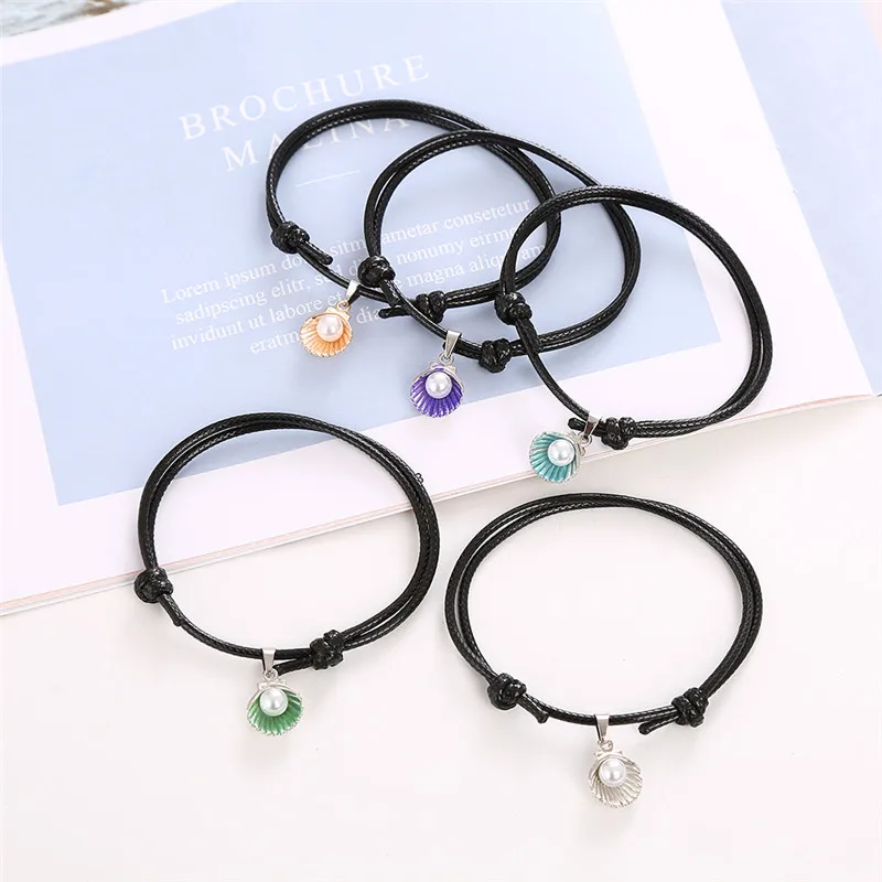 5 шт./компл. браслеты для женщин новинка 2019 модный браслет с жемчужинами ручной