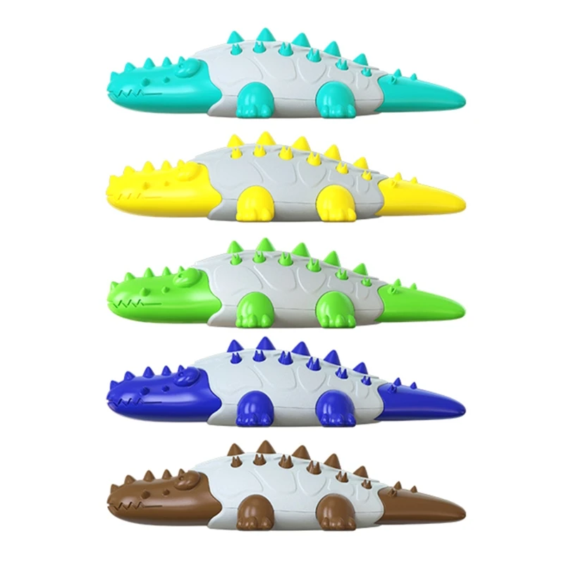 

Игрушки для жевания собак в форме аллигатора, Нетоксичная пластиковая игрушка для чистки зубов