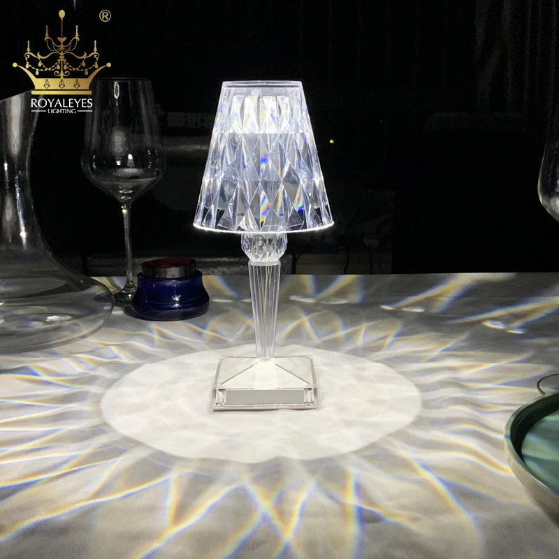 Алмазный светодиодный настольная лампа USB Перезаряжаемые сенсорный Сенсор бар