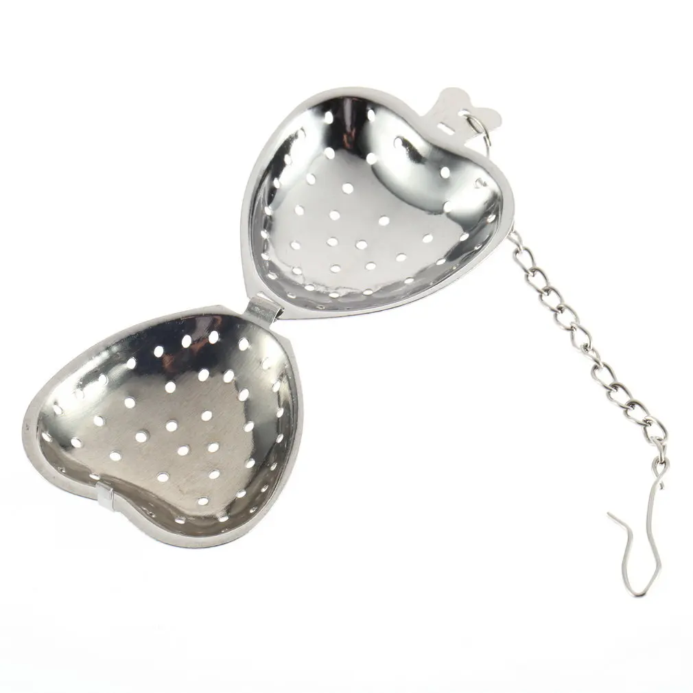 Новое поступление 1 шт. сито для специй из нержавеющей стали с серебряным сердцем