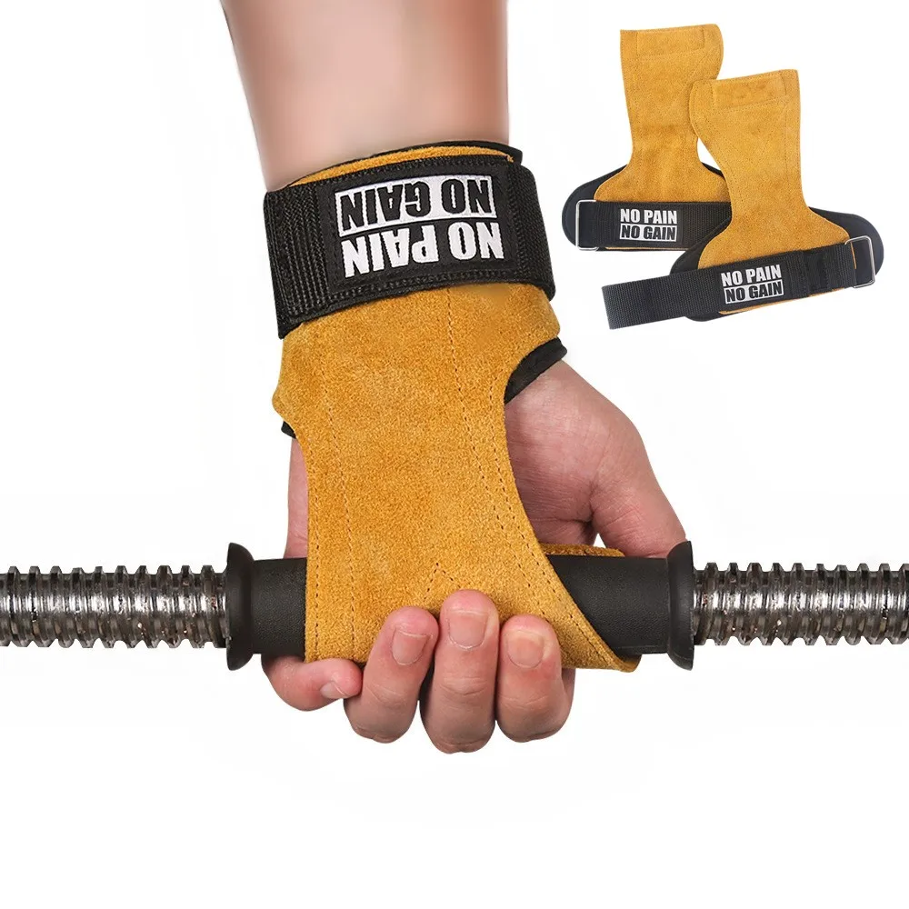 перчатки для спортзала Кожаные гимнастические ручки противоскользящие кроссфит турника занятий тяжелой
