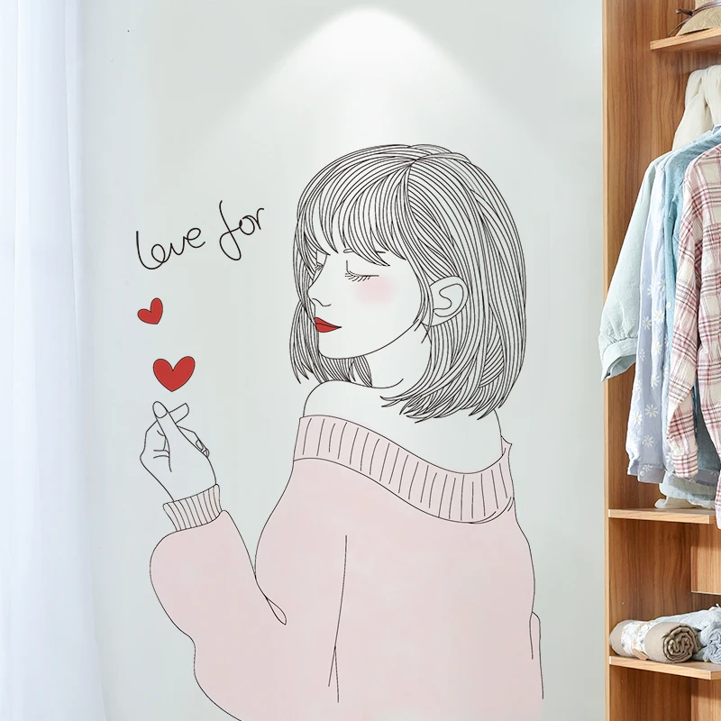 [Shijuekongjian] перья «Ловец снов» наклейки на стену DIY мультфильм девушка настенные наклейки для детской комнаты украшения детской спальни