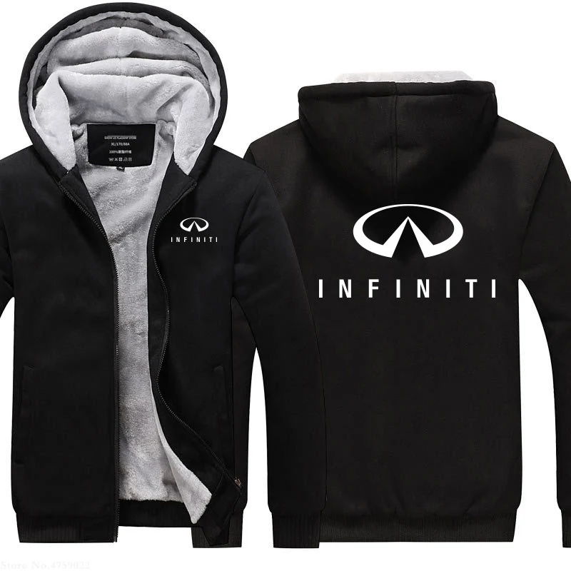 

Autumn and winter men's polar Hoodie Infiniti Hoodie Sweatshirt heavy coat sports jacket