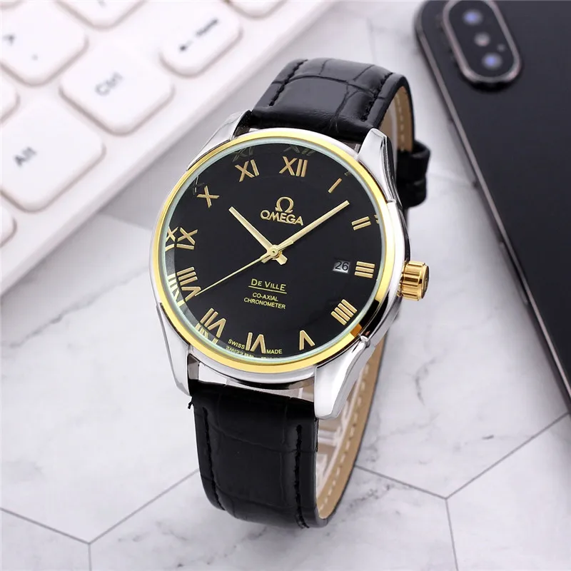 

Omega- Luxury Brand Ceramic Bezel Mens Mechanical 007 Automatic Movement Men Watch Designer Watches Wristwatches 4663