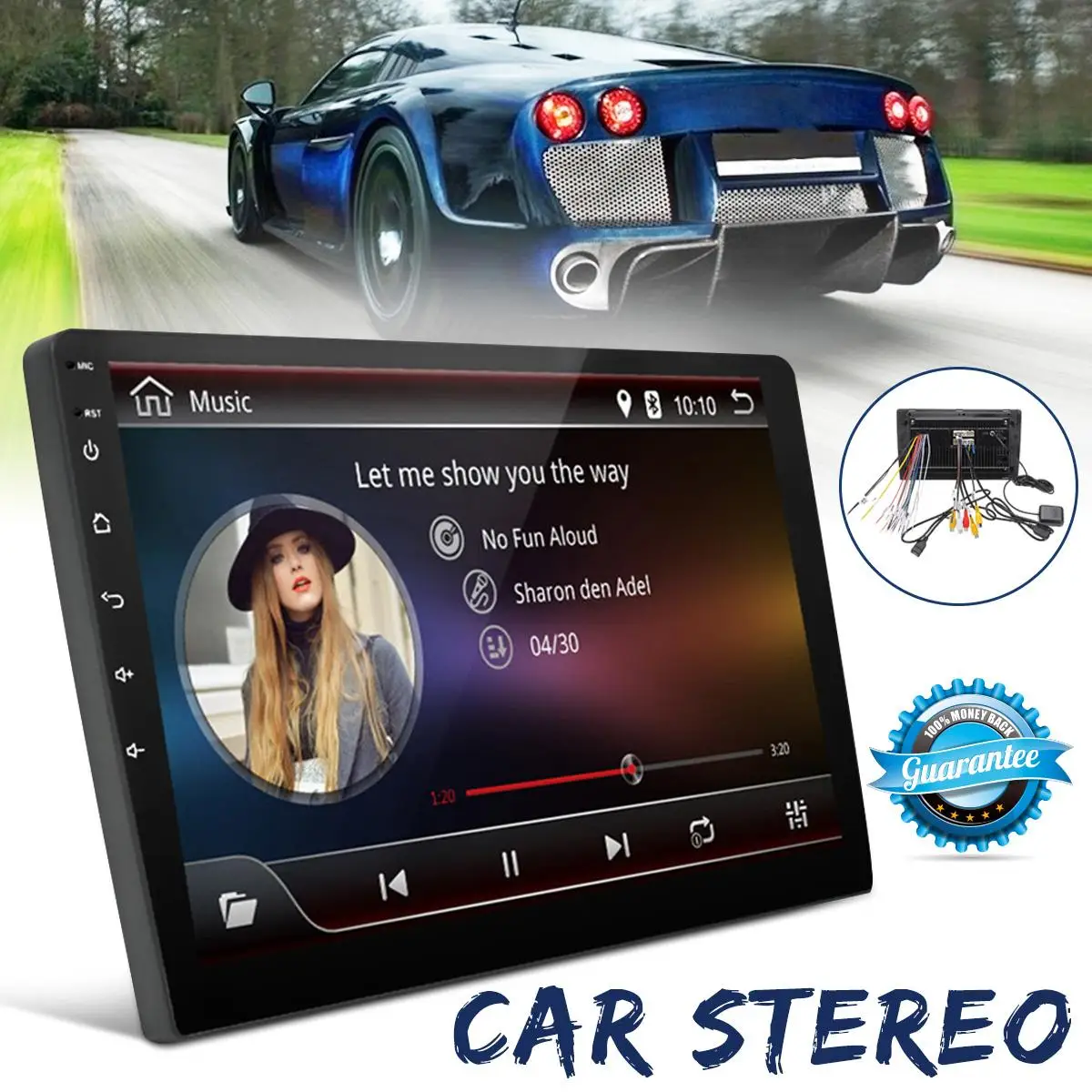 9 дюймов Android 8,1 2DIN автомобильный MP5 плеер стерео bluetooth WiFi DAB gps Nav Радио Видео Зеркало Ссылка Автомобильный мультимедийный плеер 1+ 16G