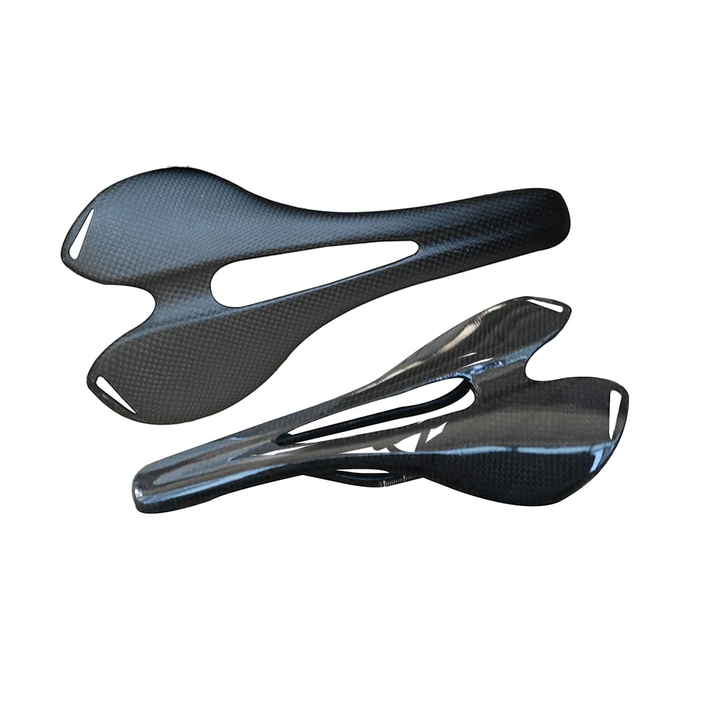 

Carbon Fiber Bicycle Accessories Seat Cushion Road Mountain Bike Carbon Fiber Seat Cushion Black 3k Matte/Glossy Bicycle Cushion