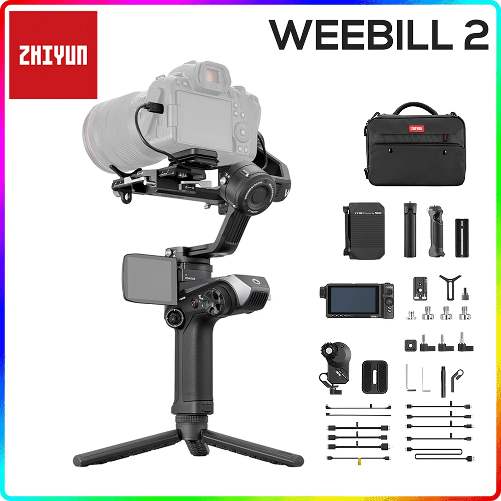 3 осевой карданный стабилизатор Zhiyun Weebill 2 с сенсорным экраном для беззеркальная