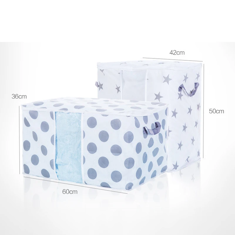 

Foldable Storage Bag Quilt Pillow Blanket Organizer Moisture-proof Clothes Storage Bag Home Closet Clothing Sorting Box Pouches